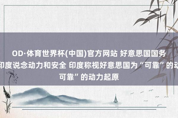 OD·体育世界杯(中国)官方网站 好意思国国务卿造访印度说念动力和安全 印度称视好意思国为“可靠”的动力起原