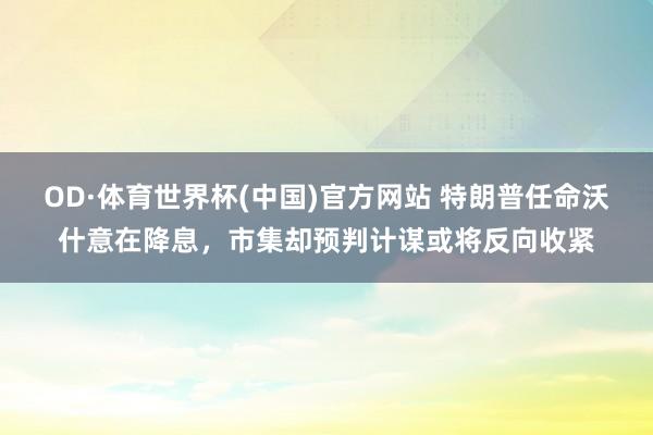 OD·体育世界杯(中国)官方网站 特朗普任命沃什意在降息，市集却预判计谋或将反向收紧