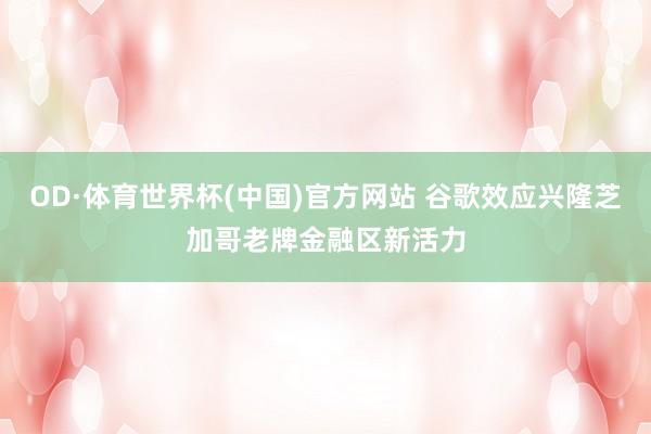 OD·体育世界杯(中国)官方网站 谷歌效应兴隆芝加哥老牌金融区新活力