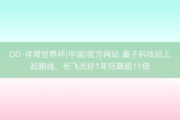 OD·体育世界杯(中国)官方网站 量子科技站上起跑线，长飞光纤1年狂飙超11倍